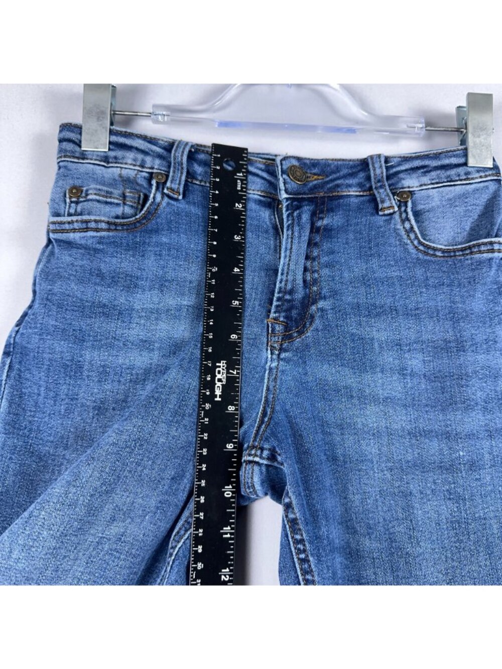 7 For All Mankind Austyn Jeans Men Size 10 Straight Leg Mid Rise Medium Wash - Picture 10 of 13